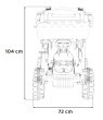 Pojazd MEGA Traktor D68 Z Przyczepką Niebieski-35 7780 