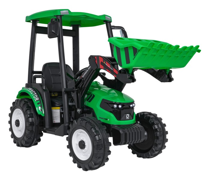 Pojazd MEGA Traktor D68 Z Przyczepką Zielony-3 7783 