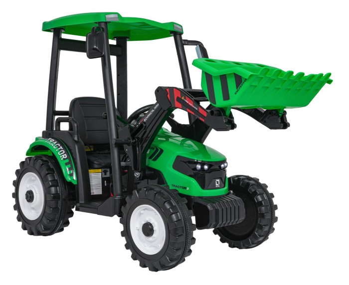 Pojazd MEGA Traktor D68 Z Przyczepką Zielony-5 7783 