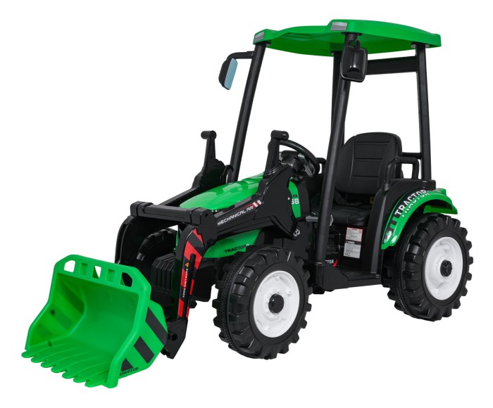 Pojazd MEGA Traktor D68 Z Przyczepką Zielony-8 7783 