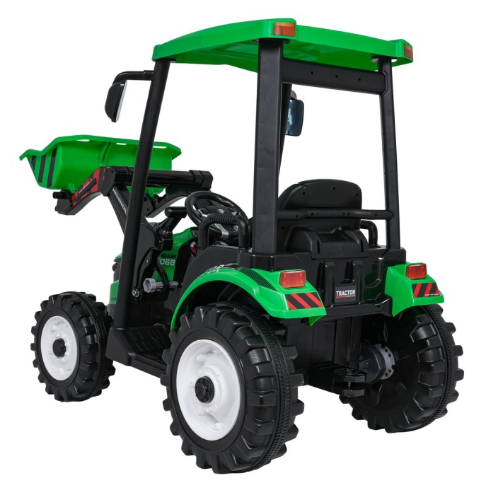 Pojazd MEGA Traktor D68 Z Przyczepką Zielony-9 7783 