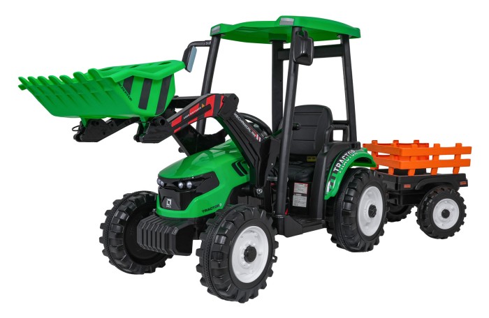 Pojazd MEGA Traktor D68 Z Przyczepką Zielony-25 7783 