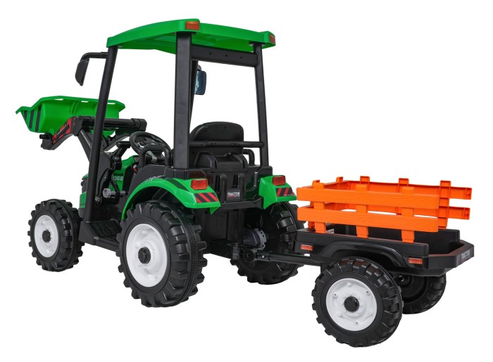 Pojazd MEGA Traktor D68 Z Przyczepką Zielony-27 7783 