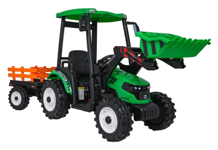Pojazd MEGA Traktor D68 Z Przyczepką Zielony-29 7783 