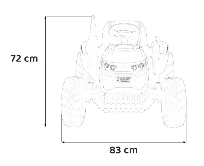Pojazd Traktor GROW 1804 Różowy-21 7784 
