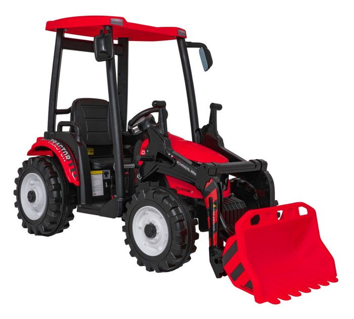 Pojazd MEGA Traktor D68 Z Przyczepką Czerwony-8 7786 