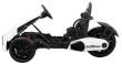 Gokart na akumulator Bolid XR-1 dla dzieci Biały + Regulowana kierownica + Profilowane siedzenie-4 7789 