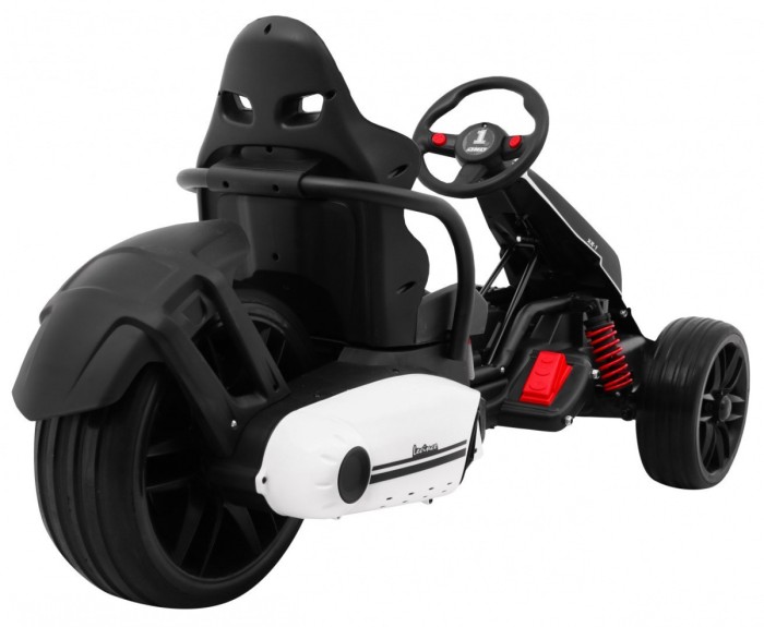 Gokart na akumulator Bolid XR-1 dla dzieci Biały + Regulowana kierownica + Profilowane siedzenie-10 7789 