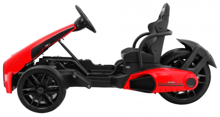 Gokart na akumulator Bolid XR-1 dla dzieci Czerwony + Regulowana kierownica + Profilowane siedzenie-4 7790 