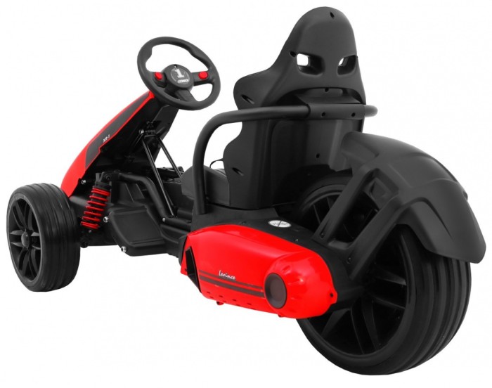 Gokart na akumulator Bolid XR-1 dla dzieci Czerwony + Regulowana kierownica + Profilowane siedzenie-5 7790 
