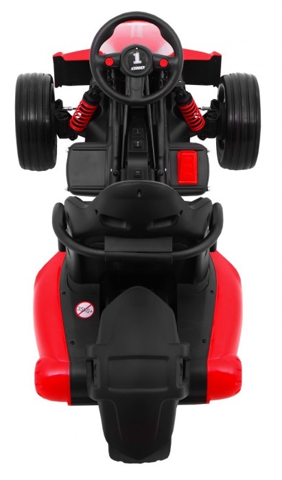 Gokart na akumulator Bolid XR-1 dla dzieci Czerwony + Regulowana kierownica + Profilowane siedzenie-7 7790 