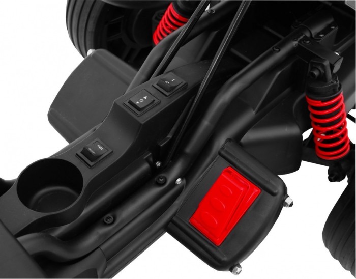 Gokart na akumulator Bolid XR-1 dla dzieci Czerwony + Regulowana kierownica + Profilowane siedzenie-12 7790 