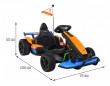 Gokart McLaren Drift na akumulator dla dzieci + Funkcja driftu + Sportowe siedzenie + Światła LED + Wolny Start + EVA-2 7795 