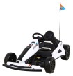 Gokart Speed 7 Drift King na akumulator dla dzieci Biały + Funkcja driftu + Sportowe siedzenie + 2 Prędkości + EVA-1 7796 