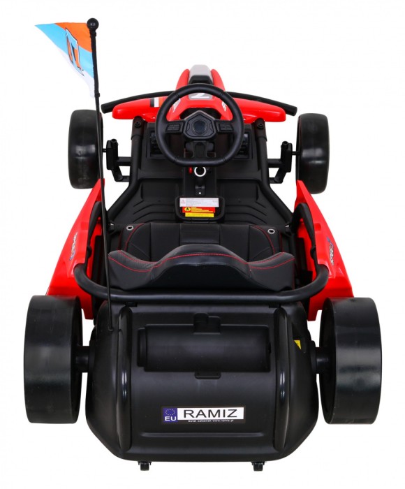 Gokart Speed 7 Drift King na akumulator dla dzieci Czerwony + Funkcja driftu + Sportowe siedzenie + 2 Prędkości + EVA-7 7797 