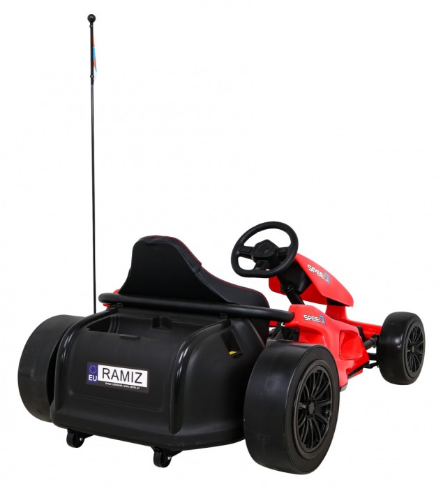 Gokart Speed 7 Drift King na akumulator dla dzieci Czerwony + Funkcja driftu + Sportowe siedzenie + 2 Prędkości + EVA-8 7797 