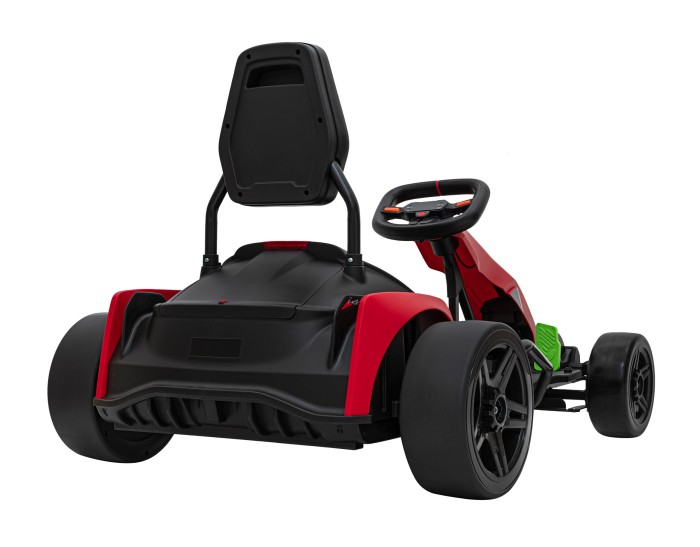 Gokart Fast 3 Drift na akumulator dla dzieci Czerwony + Funkcja driftu + Silniki 2x150W + Radio LED + Pasy-11 7802 