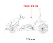 Gokart Fast 3 Drift na akumulator dla dzieci Czerwony + Funkcja driftu + Silniki 2x150W + Radio LED + Pasy-25 7802 