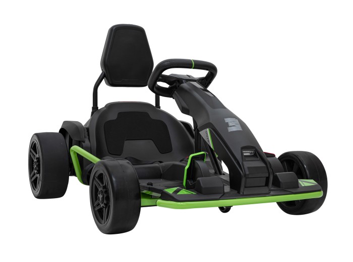 Gokart Fast 3 Drift na akumulator dla dzieci Czarny + Funkcja driftu + Silniki 2x150W + Radio LED + Pasy-5 7803 