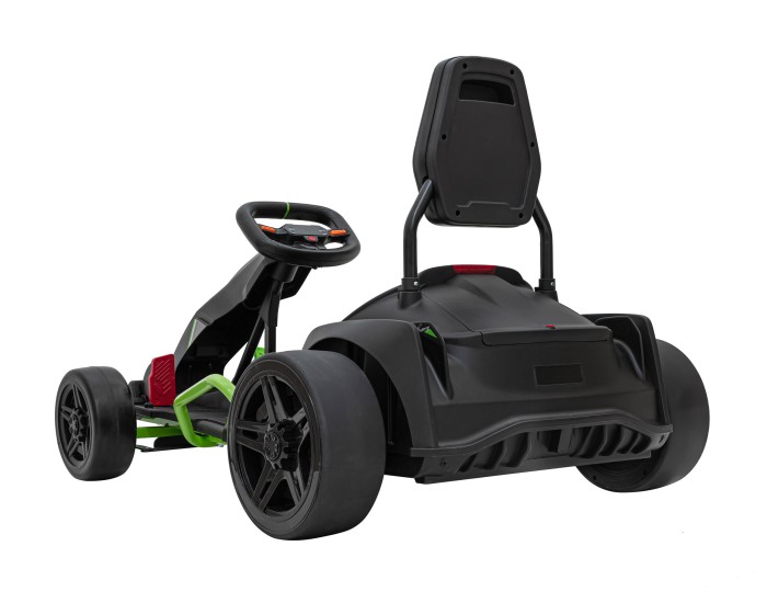 Gokart Fast 3 Drift na akumulator dla dzieci Czarny + Funkcja driftu + Silniki 2x150W + Radio LED + Pasy-8 7803 