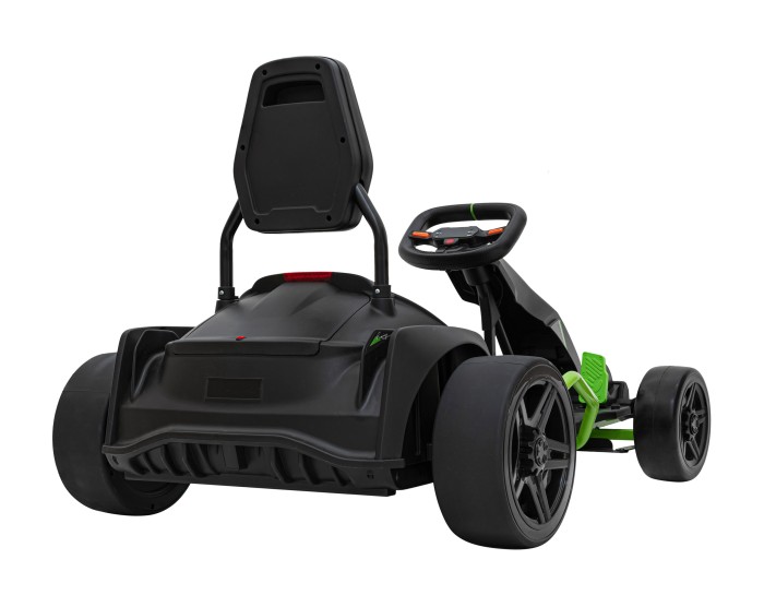Gokart Fast 3 Drift na akumulator dla dzieci Czarny + Funkcja driftu + Silniki 2x150W + Radio LED + Pasy-10 7803 