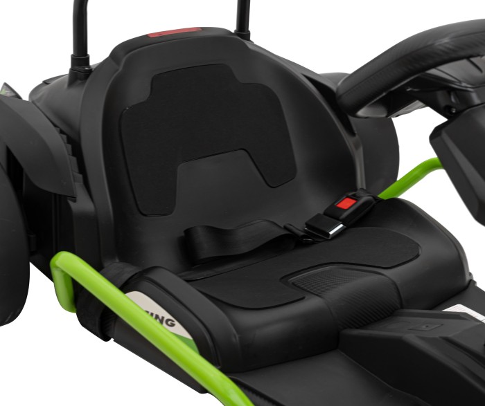 Gokart Fast 3 Drift na akumulator dla dzieci Czarny + Funkcja driftu + Silniki 2x150W + Radio LED + Pasy-17 7803 