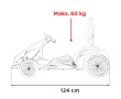 Gokart Fast 3 Drift na akumulator dla dzieci Czarny + Funkcja driftu + Silniki 2x150W + Radio LED + Pasy-22 7803 