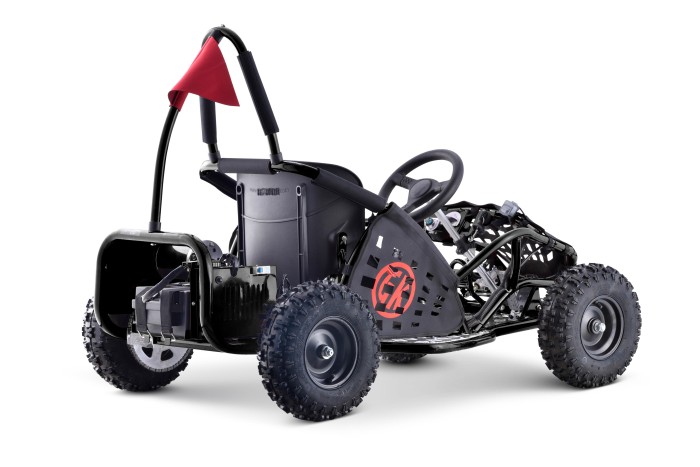 Gokart Fast Dragon na akumulator Czarny 30km/h + Silnik 1000W + Koła pompowane + Regulacja siedzenia + Pasy-5 7804 