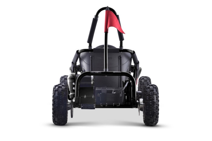 Gokart Fast Dragon na akumulator Czarny 30km/h + Silnik 1000W + Koła pompowane + Regulacja siedzenia + Pasy-6 7804 