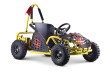 Gokart Fast Dragon na akumulator Żółty 30km/h + Silnik 1000W + Koła pompowane + Regulacja siedzenia + Pasy-3 7808 