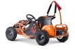 Gokart Fast Dragon na akumulator Pomarańcz 30km/h + Silnik 1000W + Koła pompowane + Regulacja siedzenia + Pasy-6 7809 