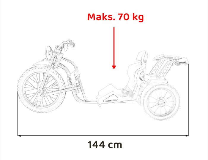 Pojazd DRIFT BIKE 21 Czerwony-14 7812 