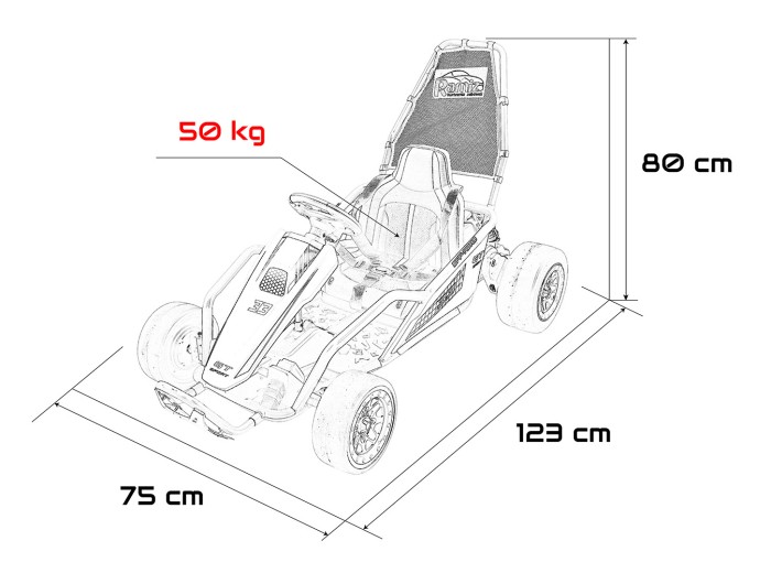 Pojazd Gokart TORNADO z Funkcją Driftu Zielony-27 7816 