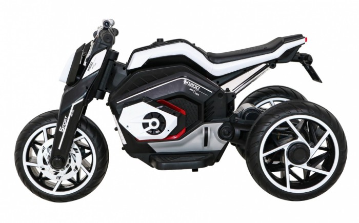Motor Future na akumulator dla dzieci Biały + Panel audio + Wolny Start + Koła EVA-4 7823 