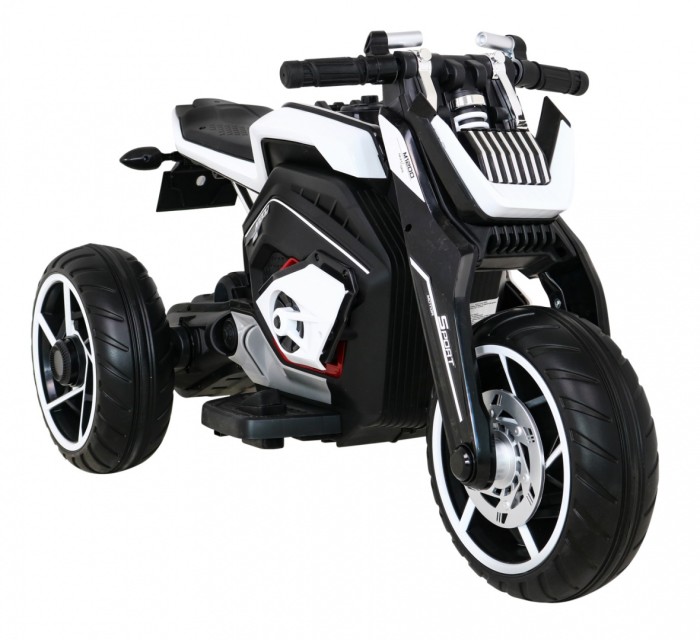 Motor Future na akumulator dla dzieci Biały + Panel audio + Wolny Start + Koła EVA-8 7823 