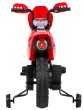 Motorek Cross dla dzieci Pojazd na akumulator Czerwony + Pomocnicze kółka + Dźwięki LED-4 7825 