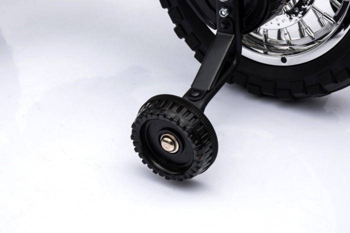 Motorek Cross dla dzieci Pojazd na akumulator Czerwony + Pomocnicze kółka + Dźwięki LED-11 7825 