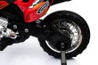 Motorek Cross dla dzieci Pojazd na akumulator Czerwony + Pomocnicze kółka + Dźwięki LED-18 7825 