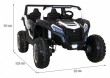 Buggy ATV Racing dla 2 dzieci Biały + Napęd 4x4 + Pilot + Wolny Start + MP3 LED-2 7827 