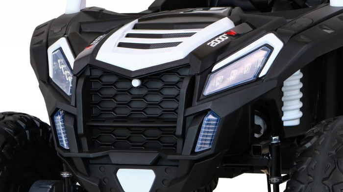Buggy ATV Racing dla 2 dzieci Biały + Napęd 4x4 + Pilot + Wolny Start + MP3 LED-15 7827 