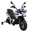 Motor BMW F850 GS na akumulator dla dzieci Biały + Kółka pomocnicze + Audio LED + Wolny Start + EVA-11 7829 