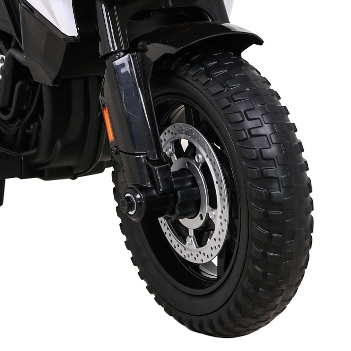 Motor BMW F850 GS na akumulator dla dzieci Biały + Kółka pomocnicze + Audio LED + Wolny Start + EVA-12 7829 