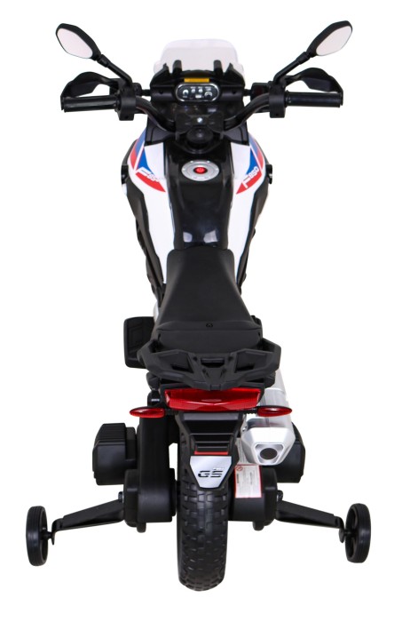 Motor BMW F850 GS na akumulator dla dzieci Biały + Kółka pomocnicze + Audio LED + Wolny Start + EVA-14 7829 