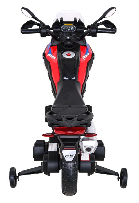 Motor BMW F850 GS na akumulator dla dzieci Czerwony + Kółka pomocnicze + Audio LED + Wolny Start + EVA-9 7830 
