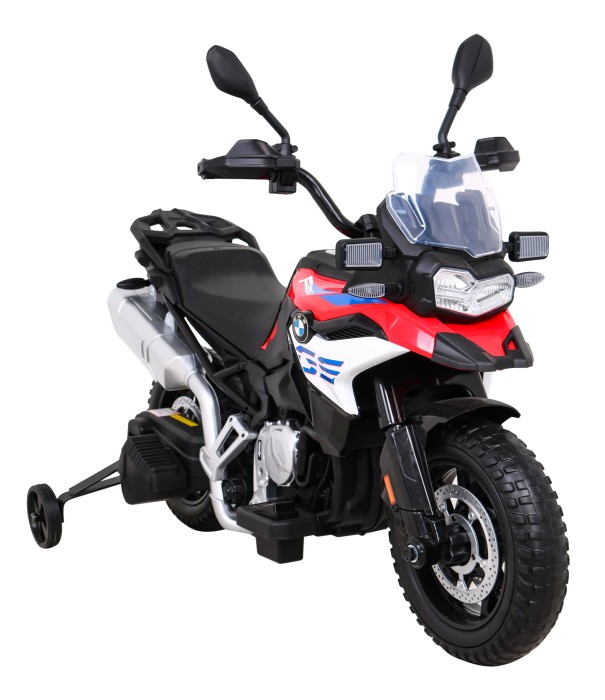 Motor BMW F850 GS na akumulator dla dzieci Czerwony + Kółka pomocnicze + Audio LED + Wolny Start + EVA-12 7830 