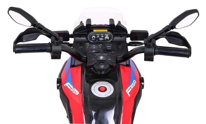 Motor BMW F850 GS na akumulator dla dzieci Czerwony + Kółka pomocnicze + Audio LED + Wolny Start + EVA-14 7830 