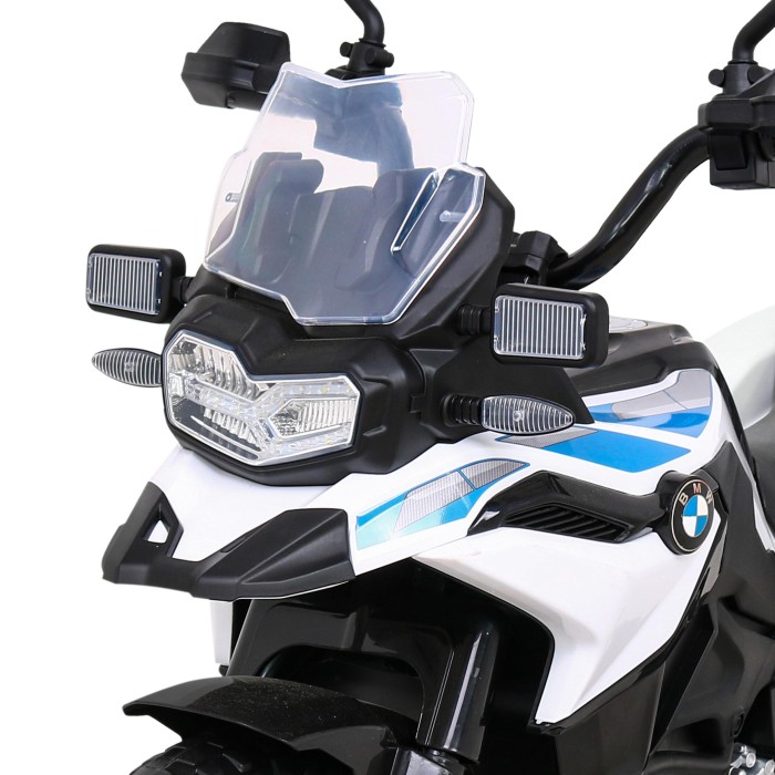 Motor Policyjny BMW F850 GS na akumulator dla dzieci + Kółka pomocnicze + Syrena + Światła + 2 Kufry + Wolny Start-3 7831 