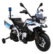Motor Policyjny BMW F850 GS na akumulator dla dzieci + Kółka pomocnicze + Syrena + Światła + 2 Kufry + Wolny Start-13 7831 
