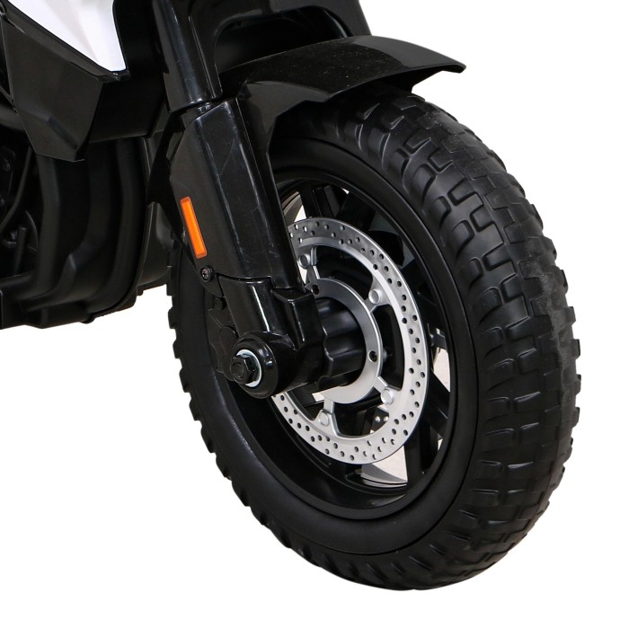 Motor Policyjny BMW F850 GS na akumulator dla dzieci + Kółka pomocnicze + Syrena + Światła + 2 Kufry + Wolny Start-14 7831 