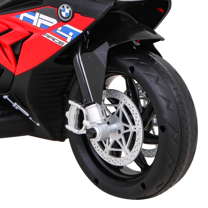 Motor BMW HP4 na akumulator dla dzieci Czerwony + 3 Koła + LED + MP3 USB + Ekoskóra-13 7834 